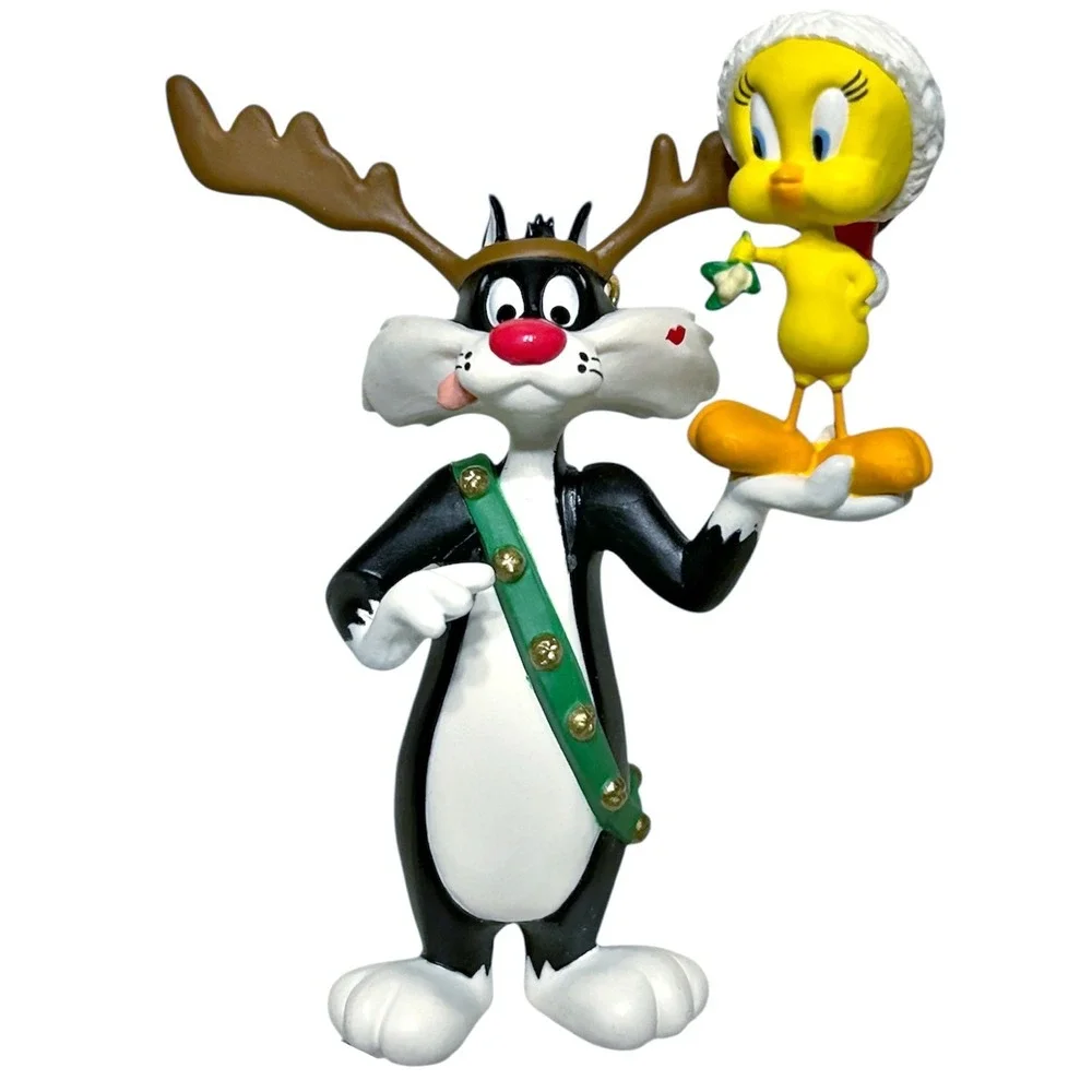 1993 Hallmark Keepsake Sylvester & Tweety Ornament w‎ Box Looney Tunes Christmas